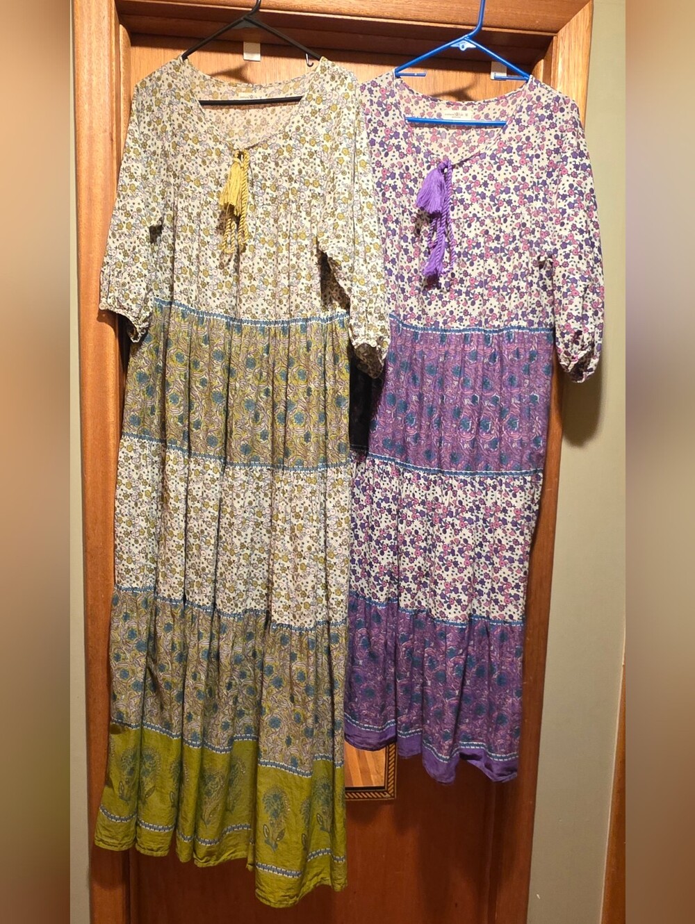 Lot of 2 Natural Life "Auguste" hippie, boho, tassel dresses, size Medium